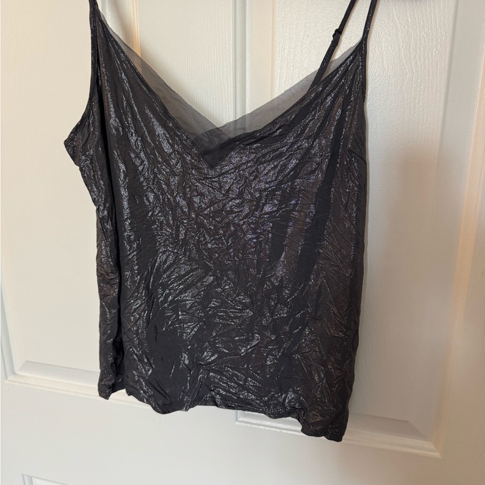 Victoria's Secret Gray Camisole Top with Spaghetti Straps